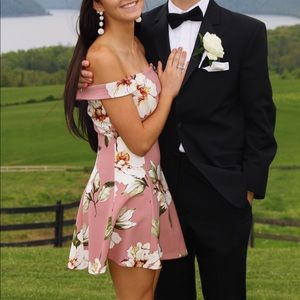 Off the Shoulder Floral Dress